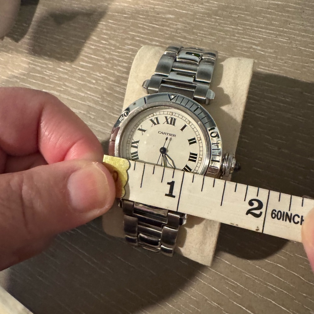 Cartier Pasha 38mm Steel Watch White Roman
Dial with Date Window Ref. 1040 - Picture 12 of 16